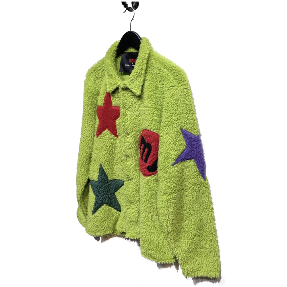 Cactus Plant Flea Market x Marc Jacobs Tattoo Shirt Jacket Green size Medium